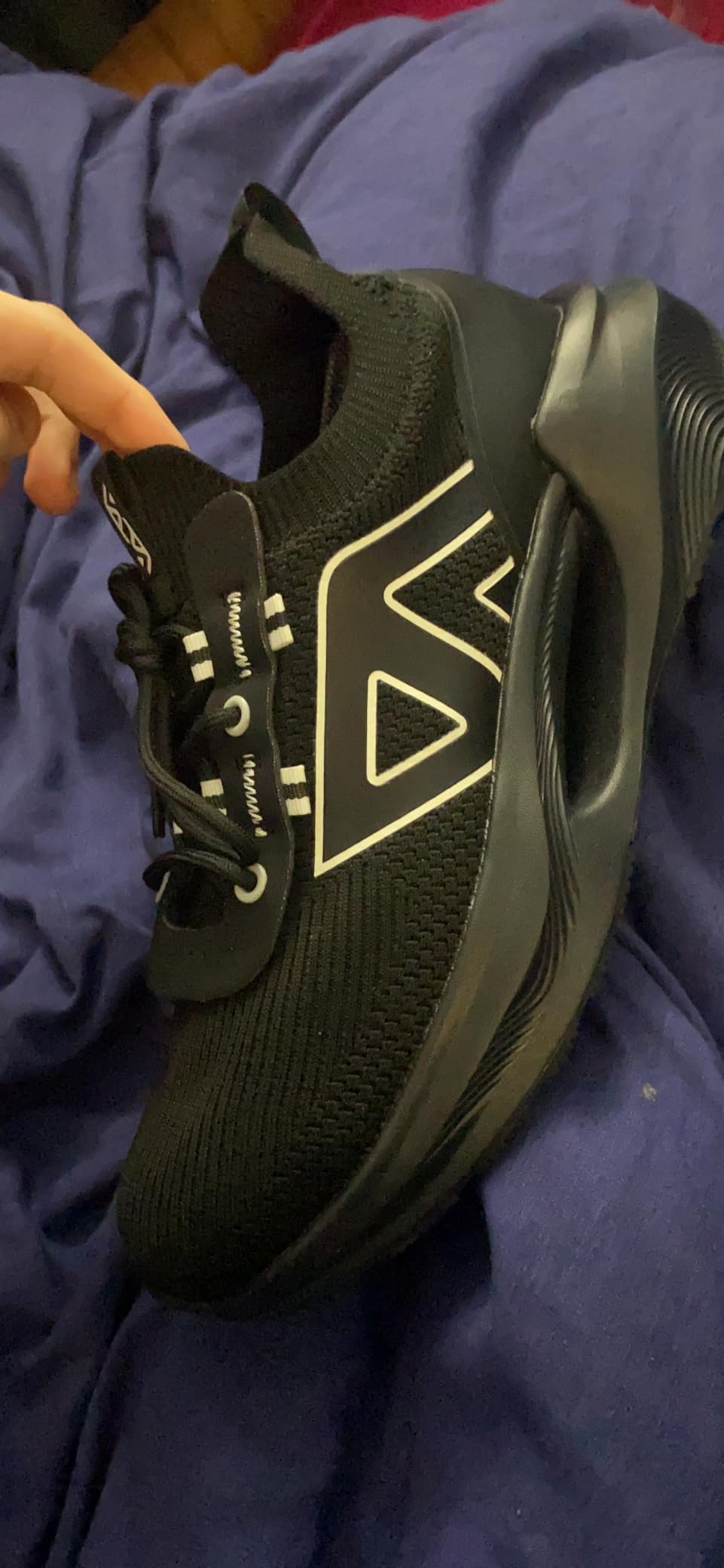 FLOWING PLUME shoes showing detailed mesh construction and waterproof upper design