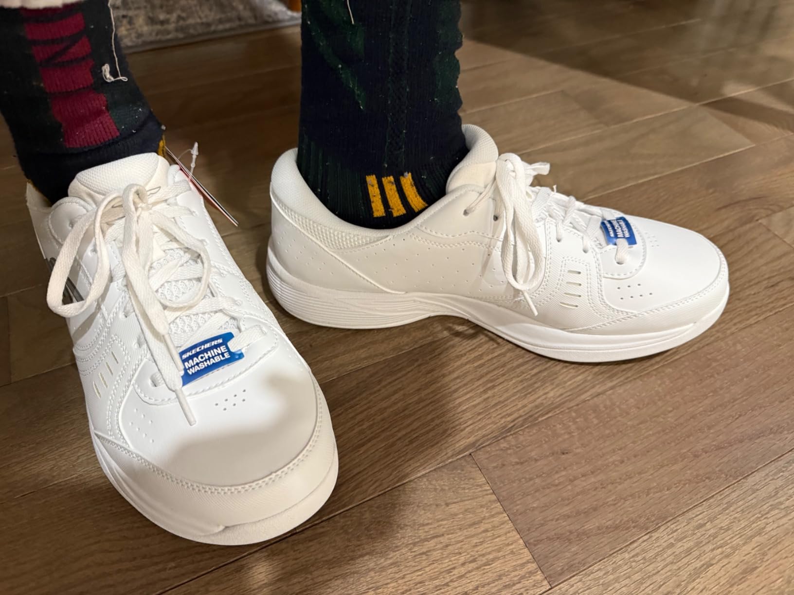 Skechers Viper Court Smash showing wear patterns on outsole and upper after 4 months of regular pickleball use