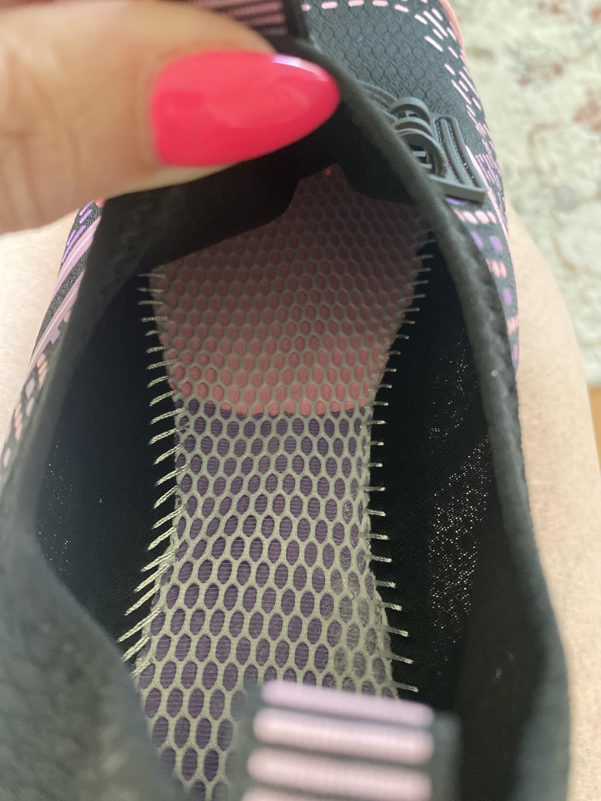 ATHMILE barefoot water shoes pink colorway featuring wide toe box design and drainage hole system