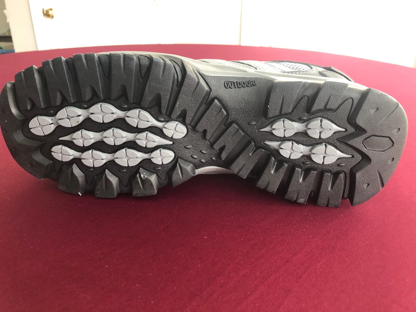 CAMELSPORTS hiking shoes on rocky mountain trail showing real-world terrain use