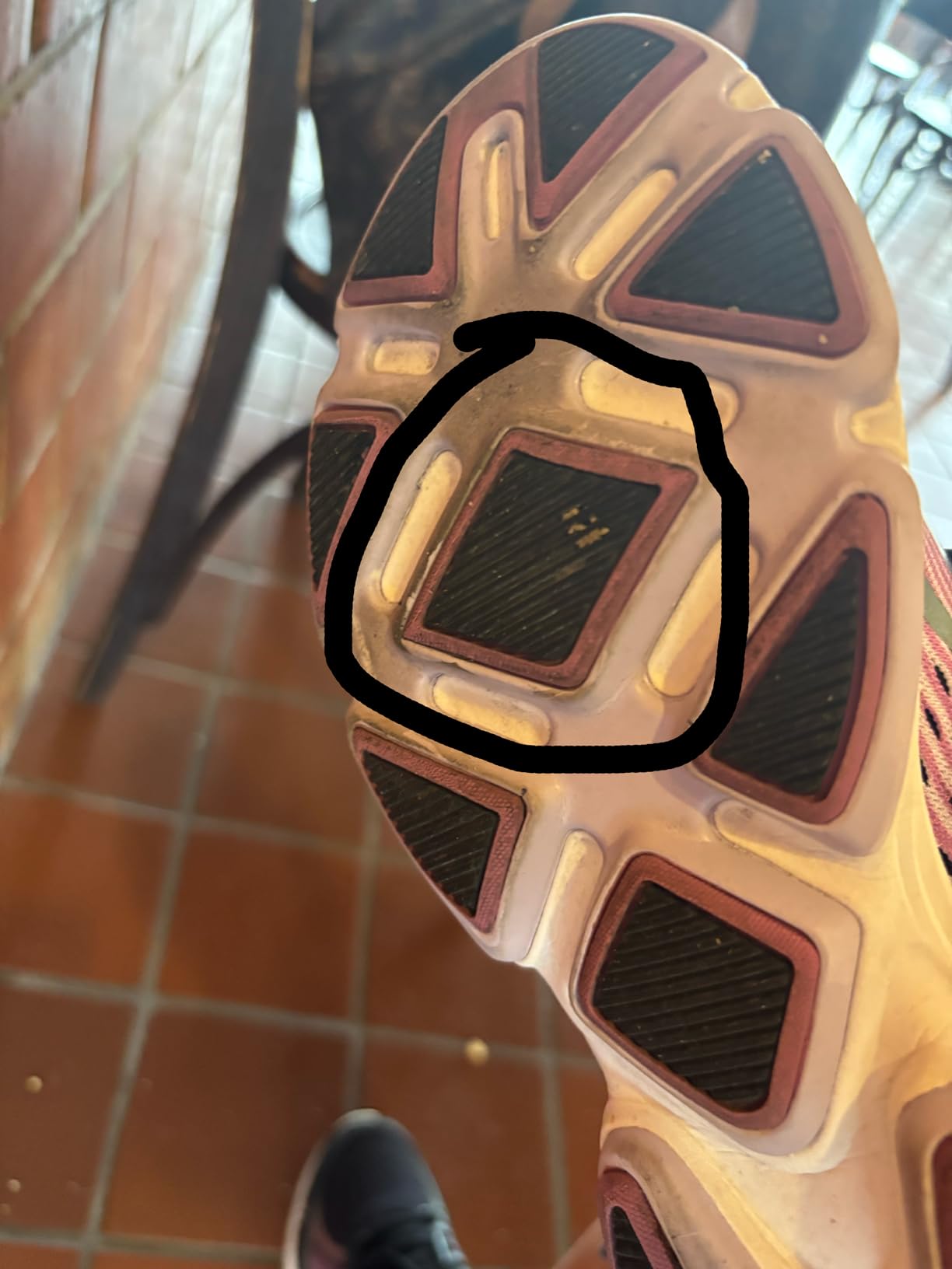 Sole wear patterns on Ryka Devotion Plus 3 after extensive testing period