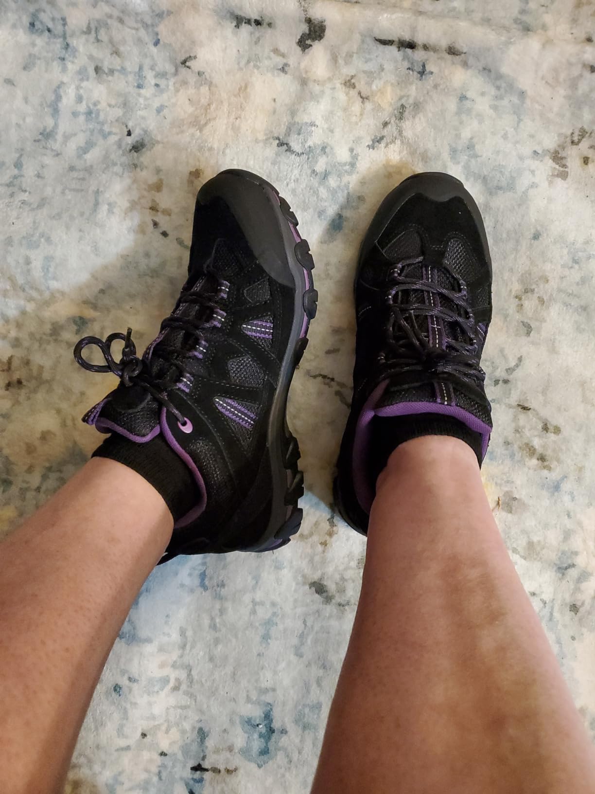 CAMELSPORTS Women's Hiking Shoes outsole showing anti-slip lug pattern and MD+RB+TPU compound