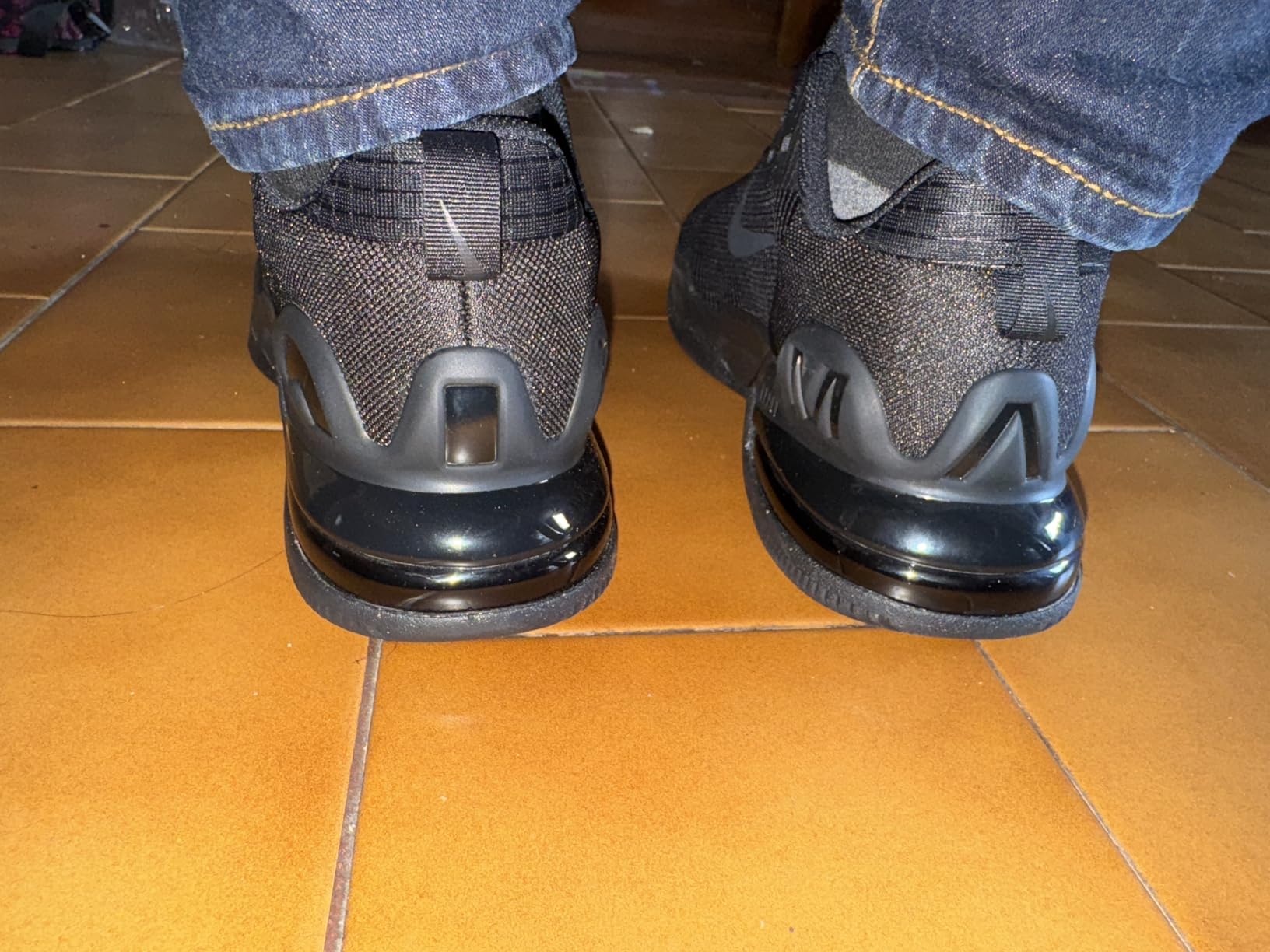 Nike Men's Air Max Alpha Trainer 5 in cobblestone colorway showing full shoe profile with mesh upper and rubber sole