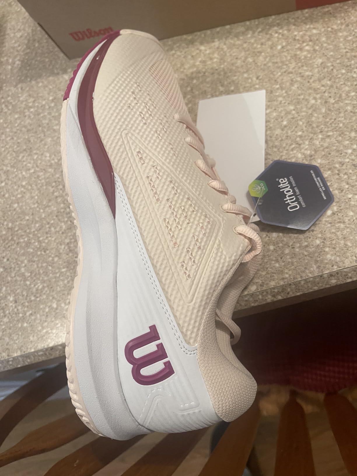 Wilson Women's Rush Pro Ace white and black colorway pickleball court shoe