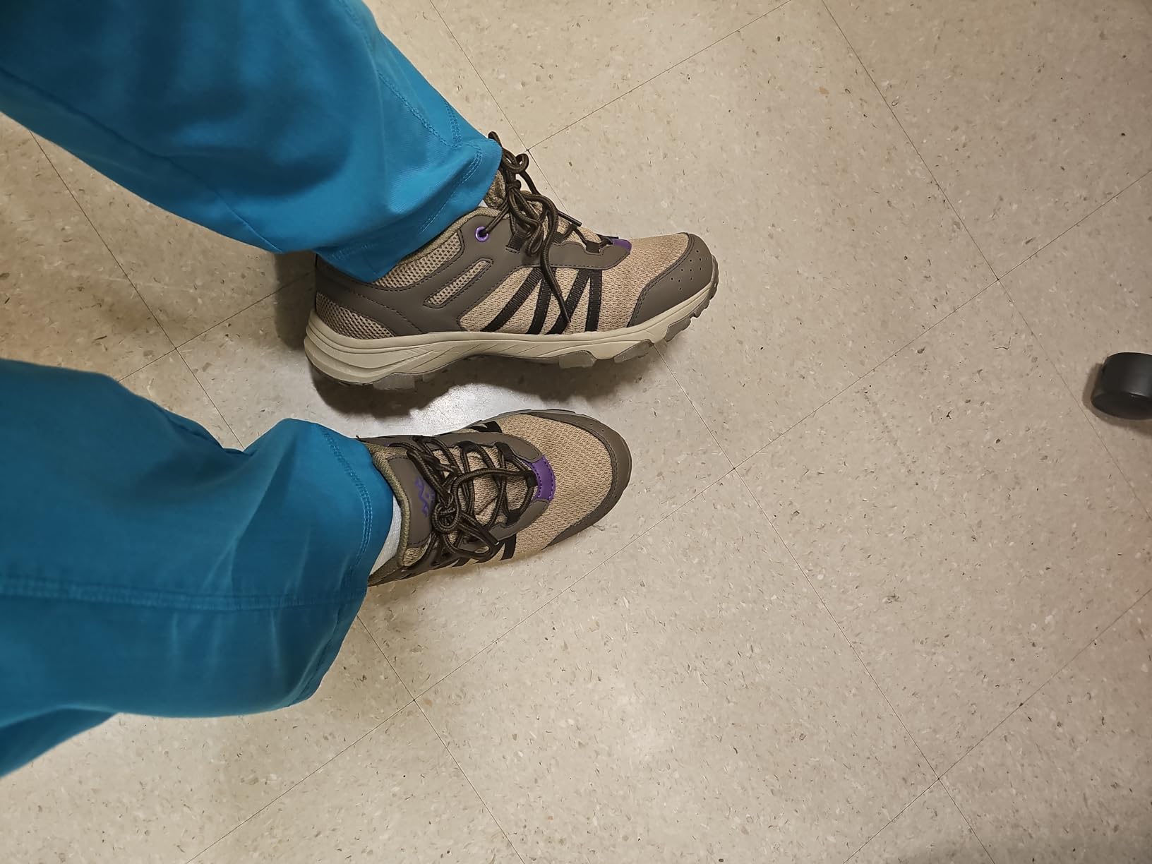 COTTIMO Women's Waterproof Hiking Shoes purple accent detail showing versatile outdoor styling