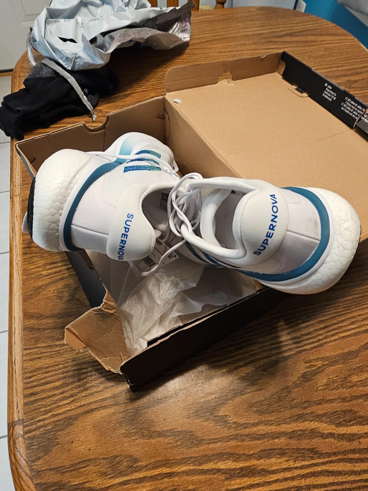 Adidas Supernova 3 midsole and outsole showing Dreamstrike+ foam and rubber coverage