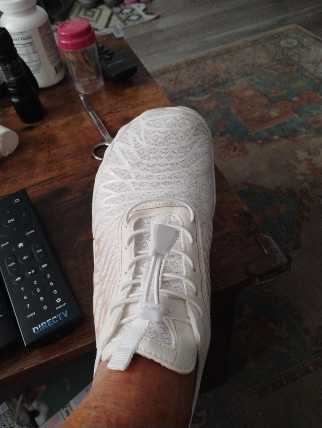 Barezoey barefoot shoes white colorway showing breathable mesh construction and comfortable fit