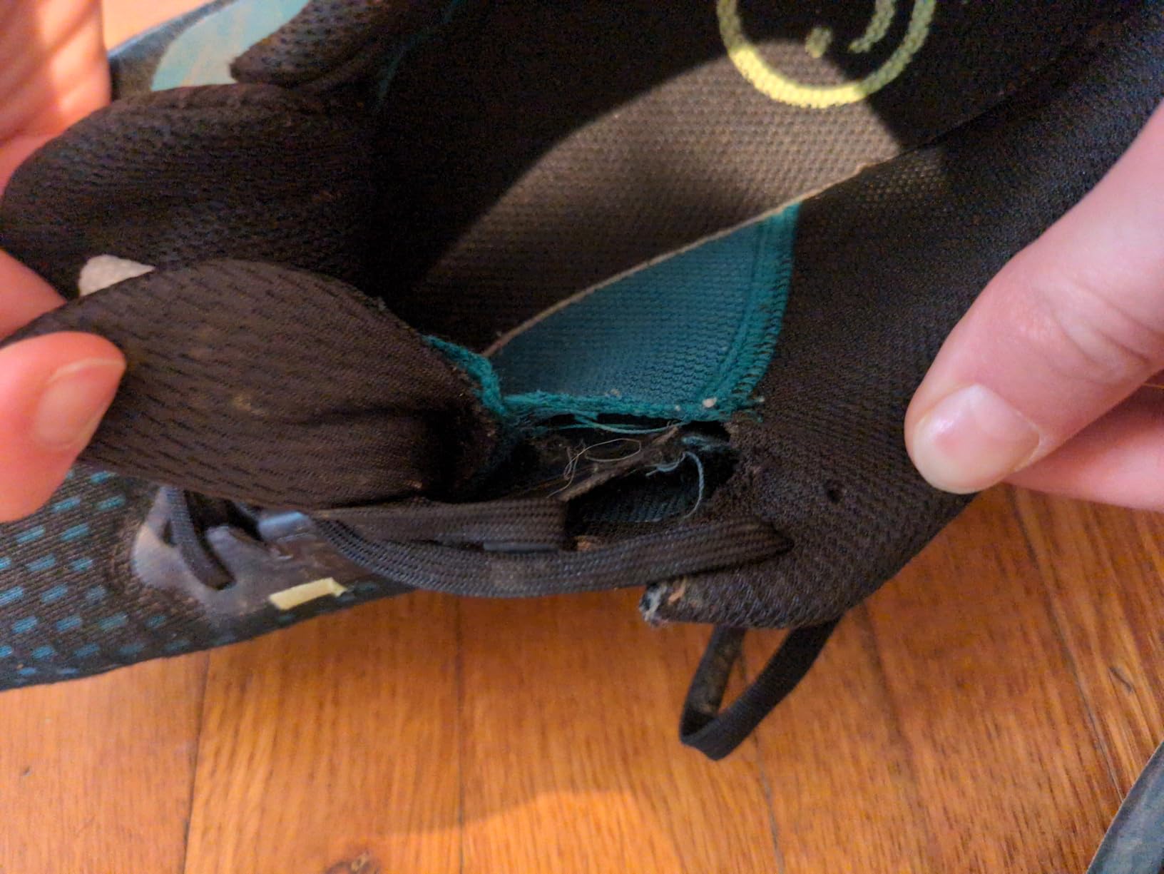 Nike Winflo 10 worn condition showing sole wear and mesh durability after testing period