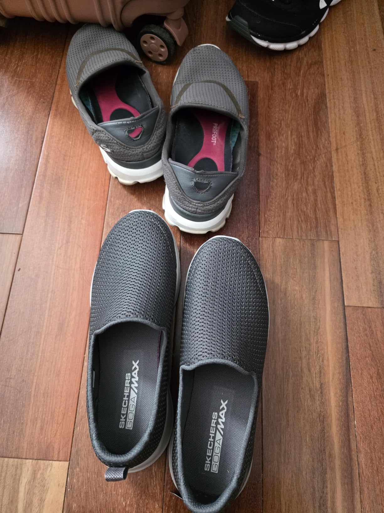 Skechers Go Walk Joy detail view showing mesh construction and build quality