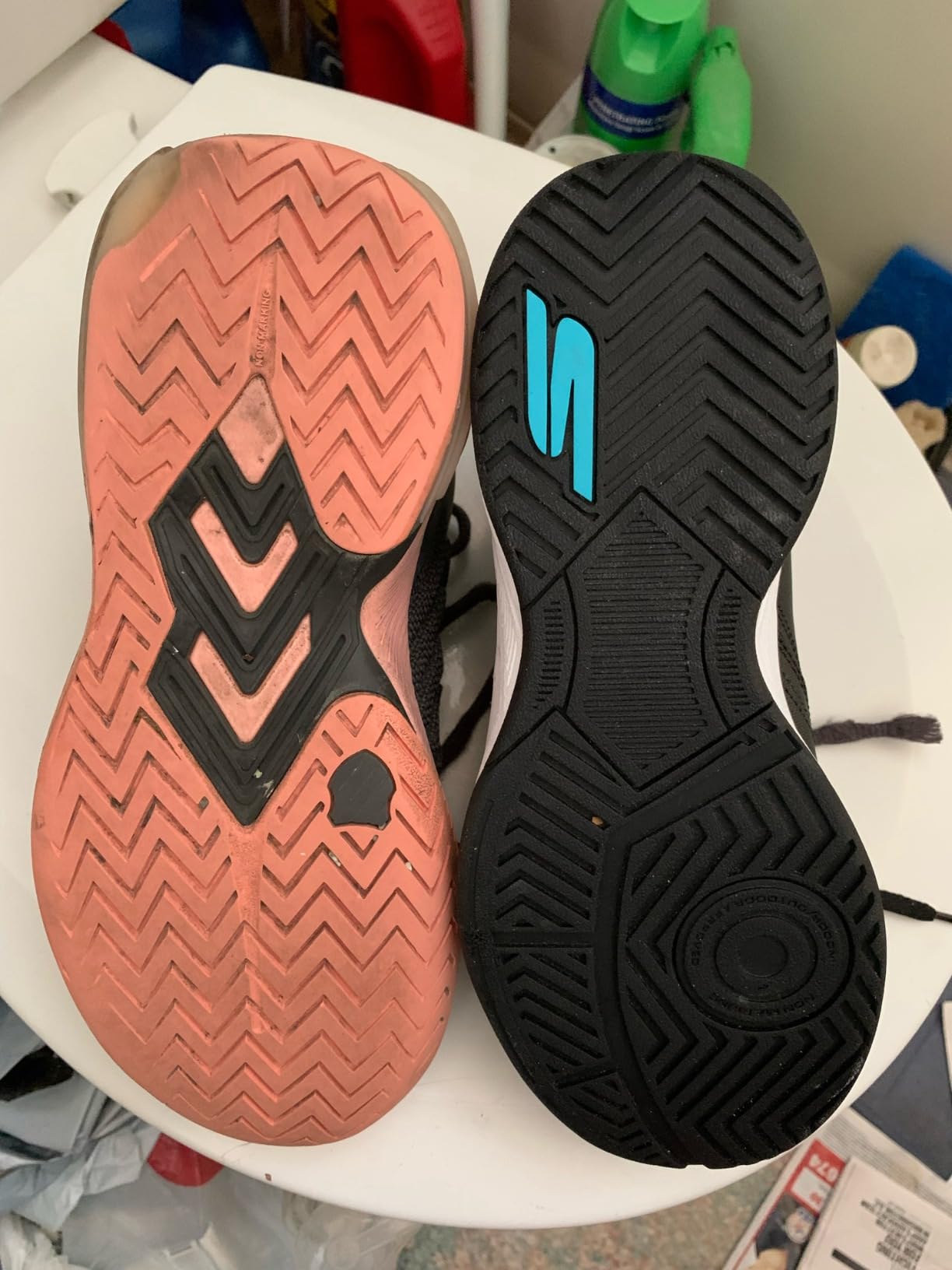 Skechers Women's Viper Court Smash pickleball shoes grey blue colorway relaxed fit design