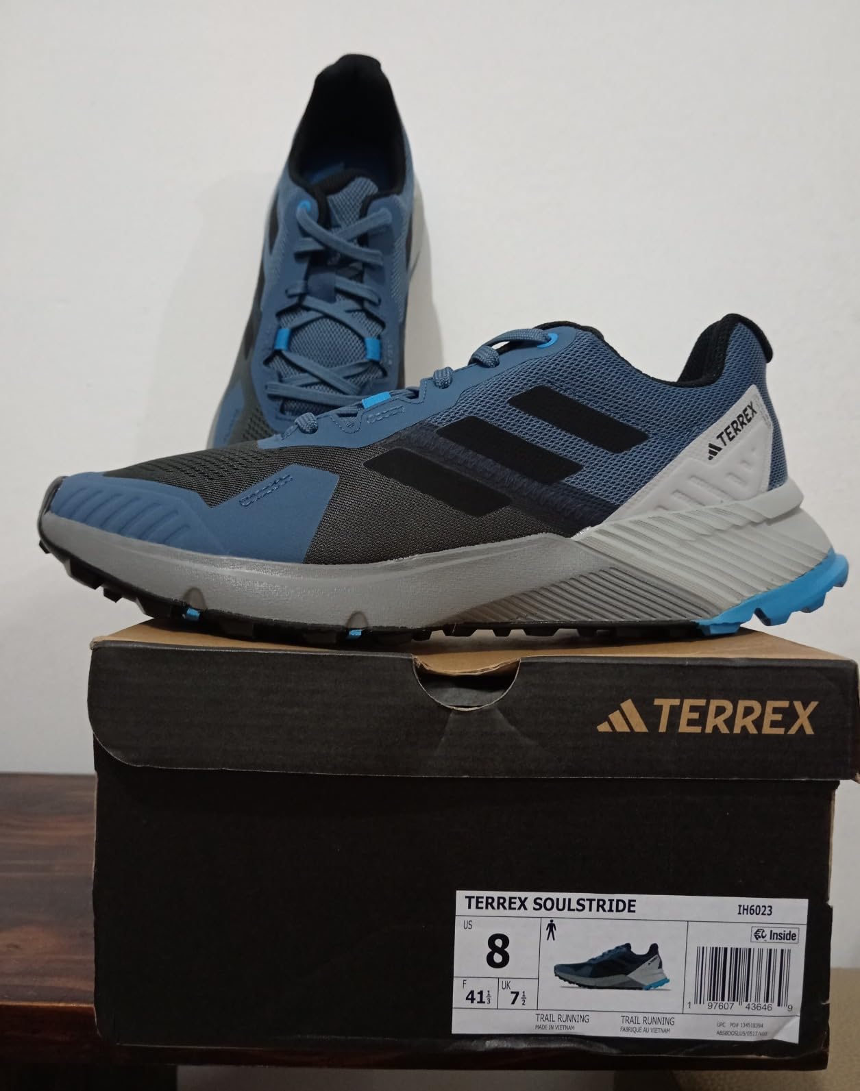 Adidas Terrex Soulstride lifestyle shot showing versatility for trail and casual wear