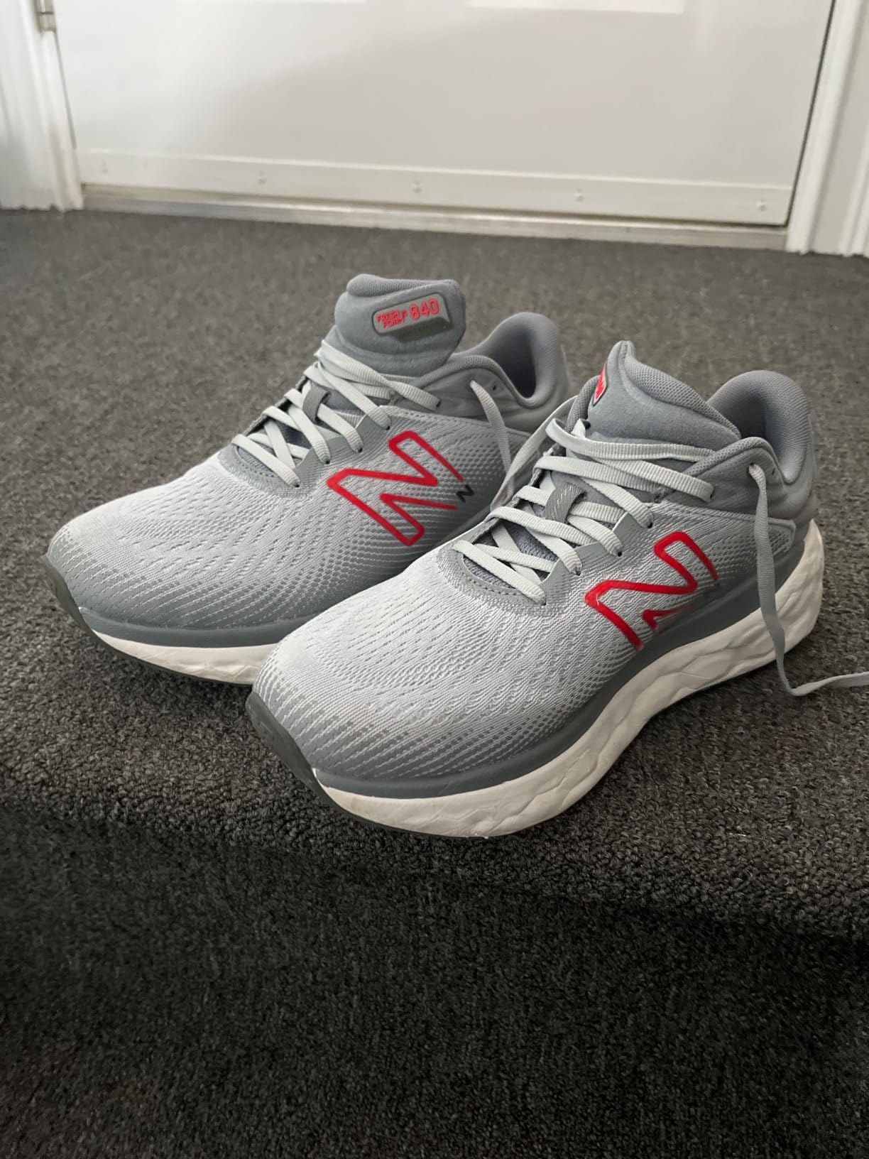 New Balance 840v1 upper construction showing synthetic mesh materials and Fresh Foam midsole