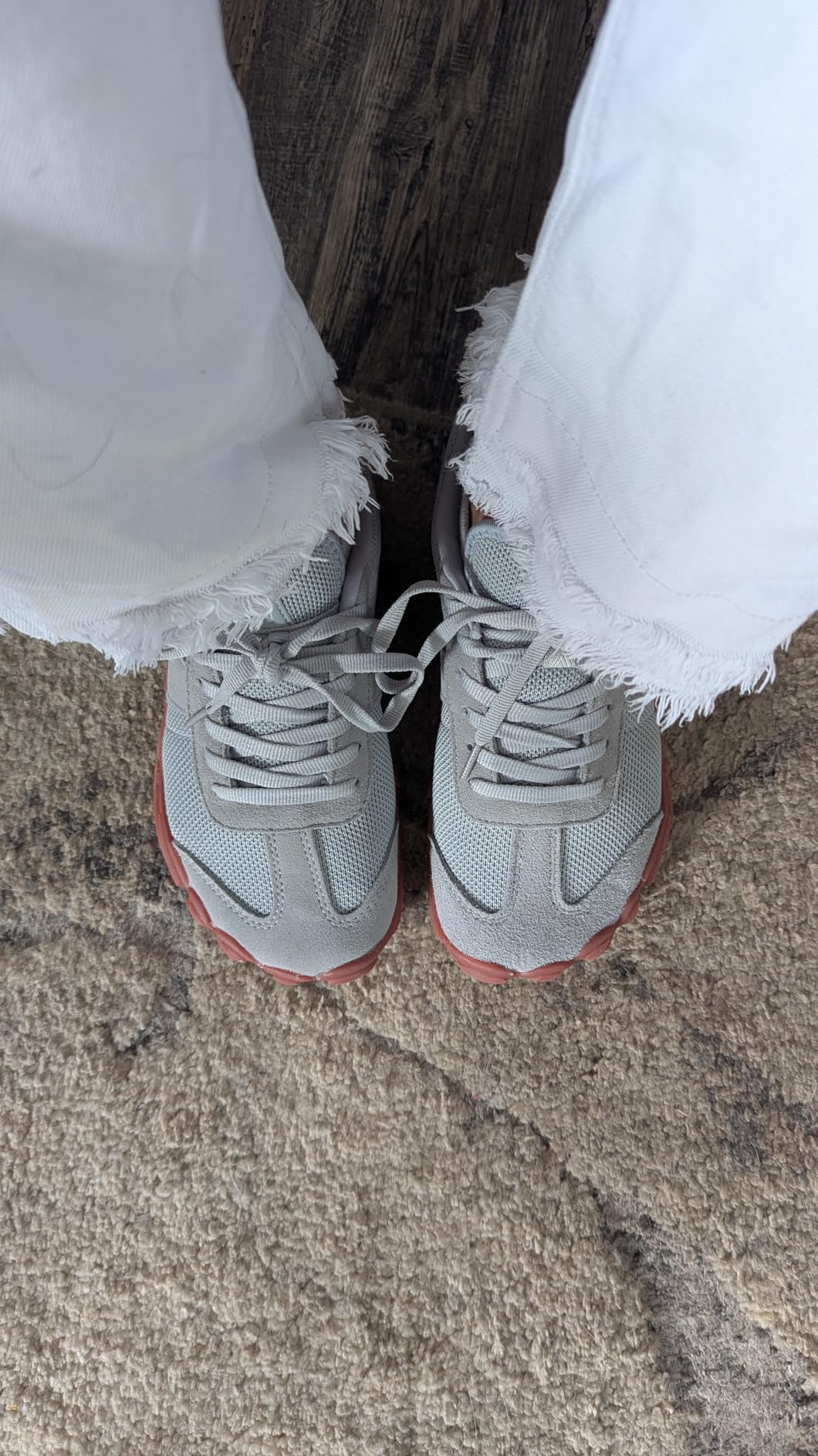 UBFEN Barefoot Sneakers in white colorway front view showing wide toe box design and minimalist silhouette