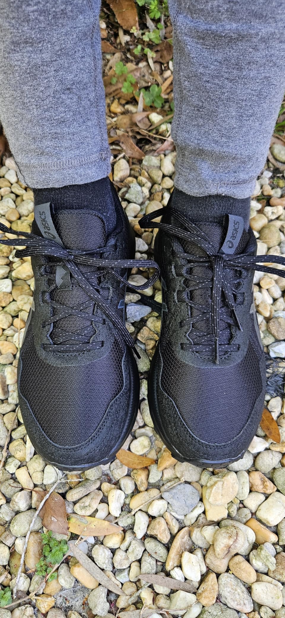 ASICS Women's Gel-Venture 10 after extended testing showing overall shoe condition and wear patterns from 45 hours of mixed terrain use