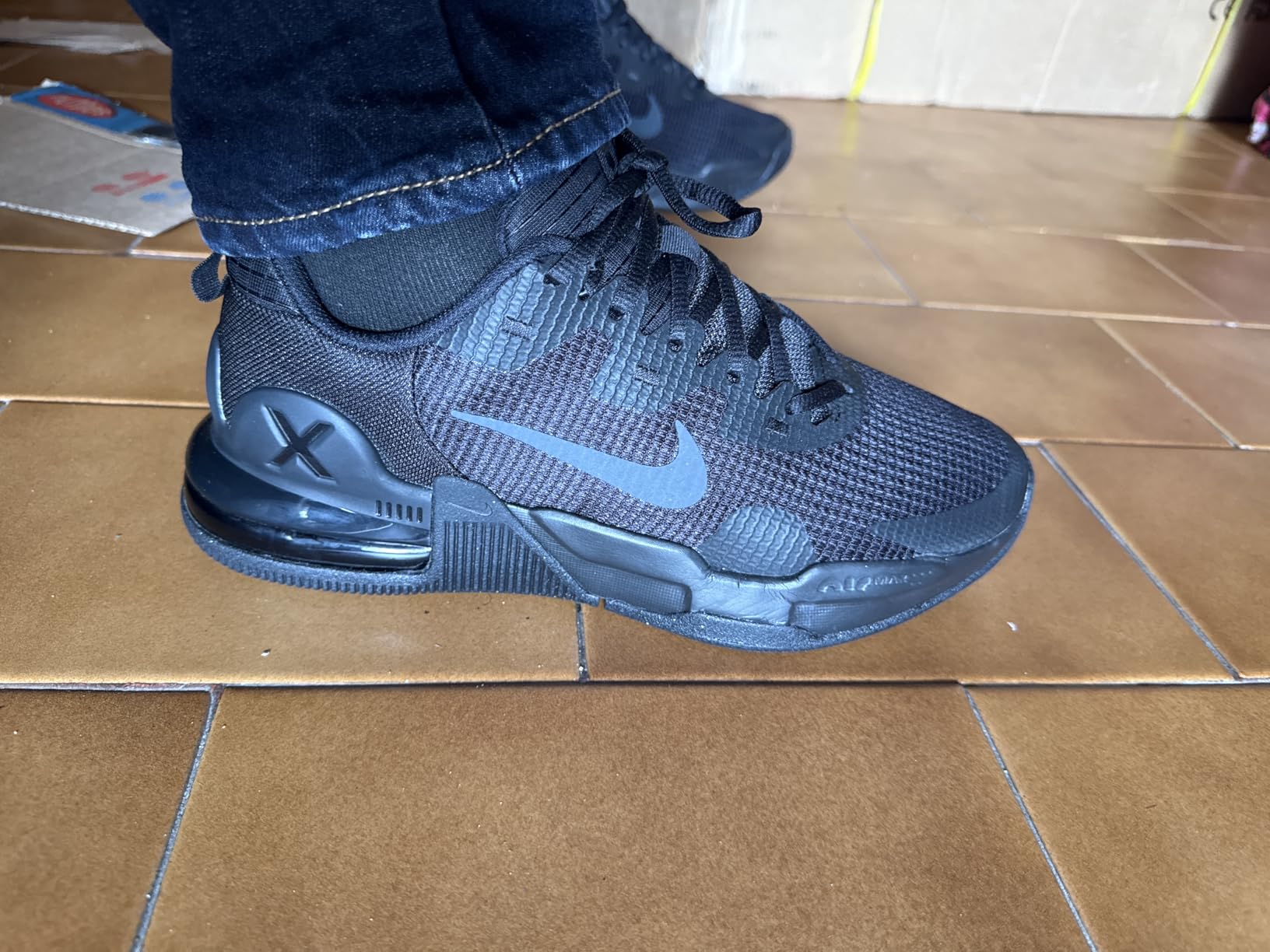 Nike Air Max Alpha sole pattern showing multi-directional grip design for gym floors and training surfaces