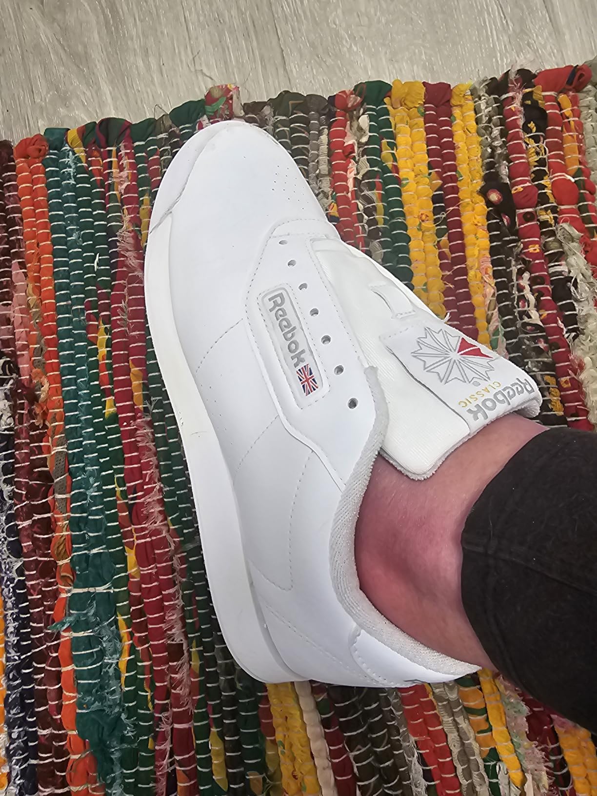 Reebok Princess sneakers detailed side view showing classic low profile design