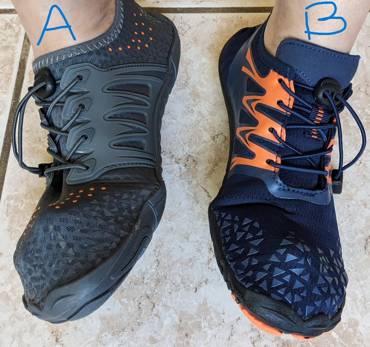 SPUKEP water shoes outsole showing anti-slip tread pattern and drainage features