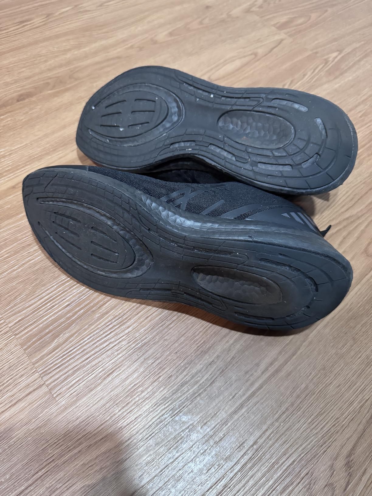 NY Threads shoes being worn on pavement during real-world testing