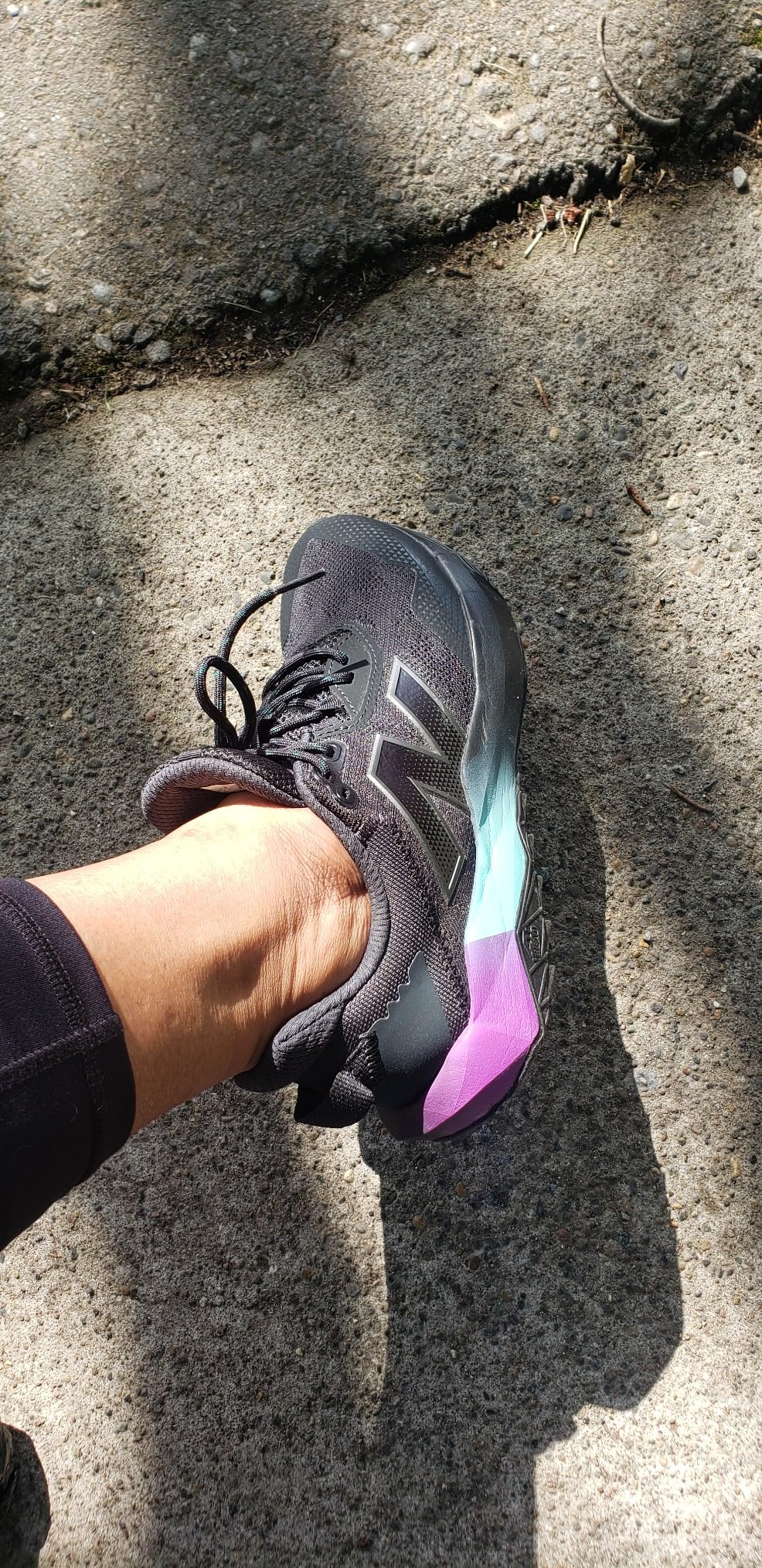 New Balance DynaSoft Nitrel V6 AT Tread outsole pattern close-up