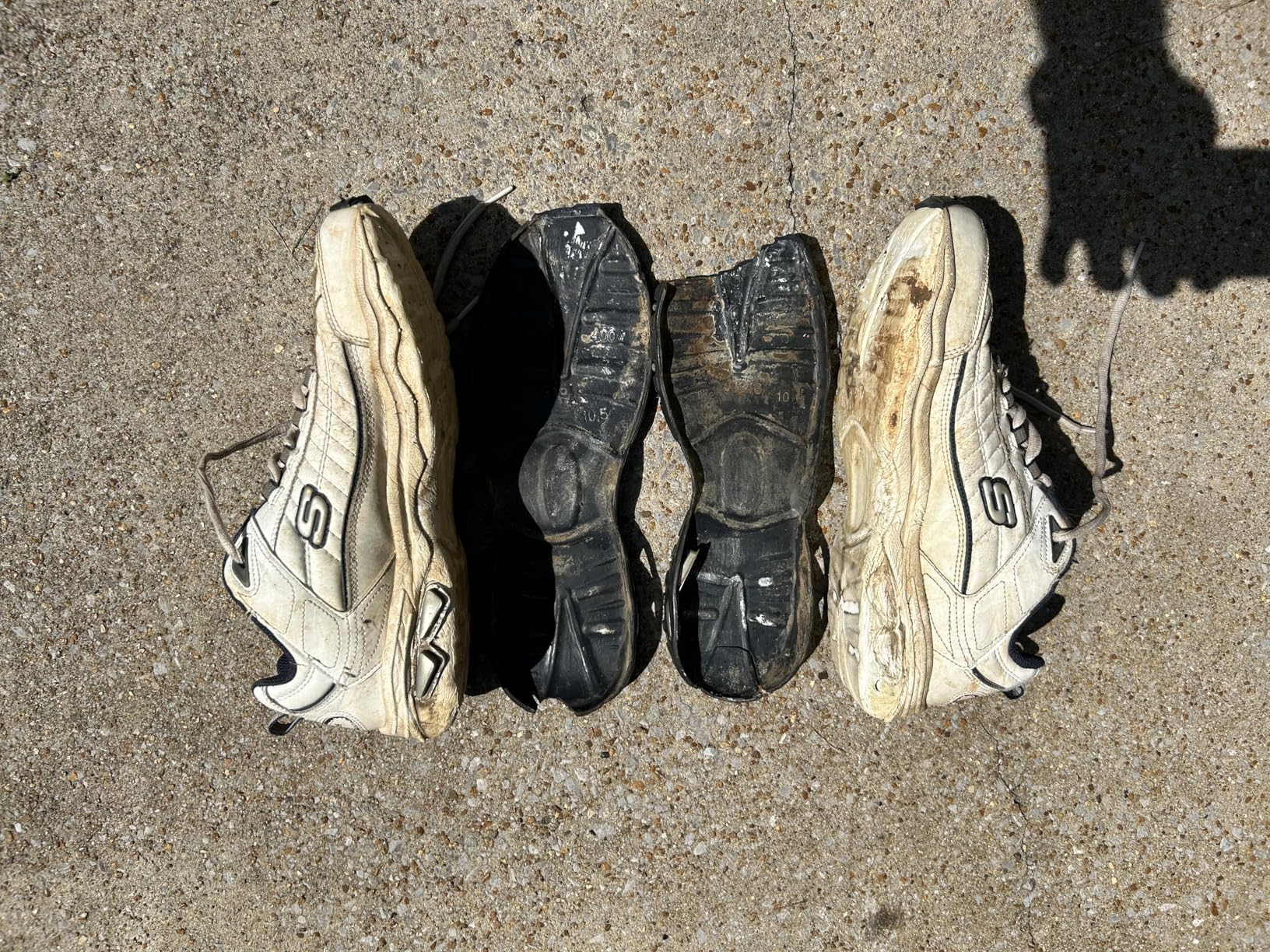 Skechers Men's Energy Afterburn classic white leather sneakers with clean athletic design