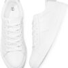Adokoo Women's Fashion Sneakers Pu Leather Casual Shoes