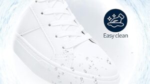 Adokoo Women's Fashion Sneakers Pu Leather Casual Shoes