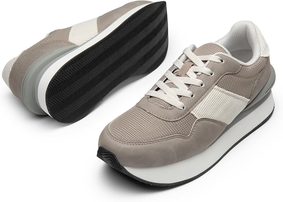 Dream Pairs Women Tennis Ray Walking Platform Sneakers