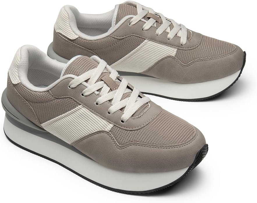 Dream Pairs Women Tennis Ray Walking Platform Sneakers