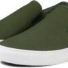 Men's Sneakers Classic Low Top Slip On Shoes Wide Canvas Skate Loafers Sneakers