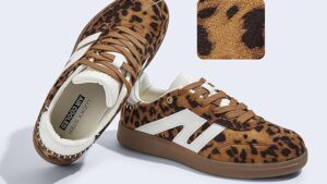 Lucky Step Women Classic Retro Gum Sole Fashion Sneakers