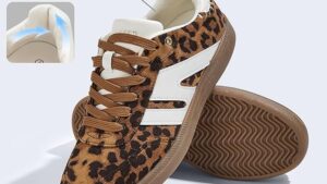 Lucky Step Women Classic Retro Gum Sole Fashion Sneakers