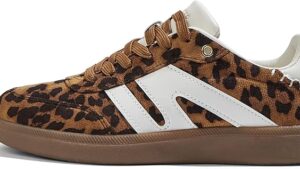 Lucky Step Women Classic Retro Gum Sole Fashion Sneakers