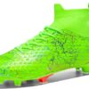 Migpogzai Men's Soccer Shoes High Top Soccer Cleats Outdoor