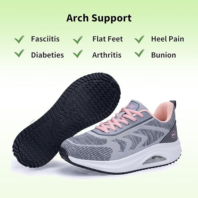 Romensi Womens Arch Support Walking Shoes
