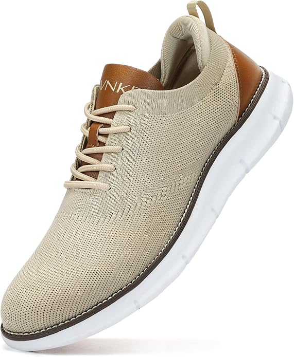 Svnke Men's Mesh Dress Casual Business Lace Up Oxford Sneakers