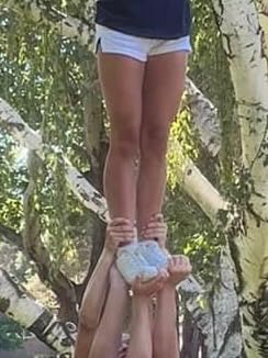 LANDHIKER cheer shoes team usage multiple pairs showing consistent performance across a squad