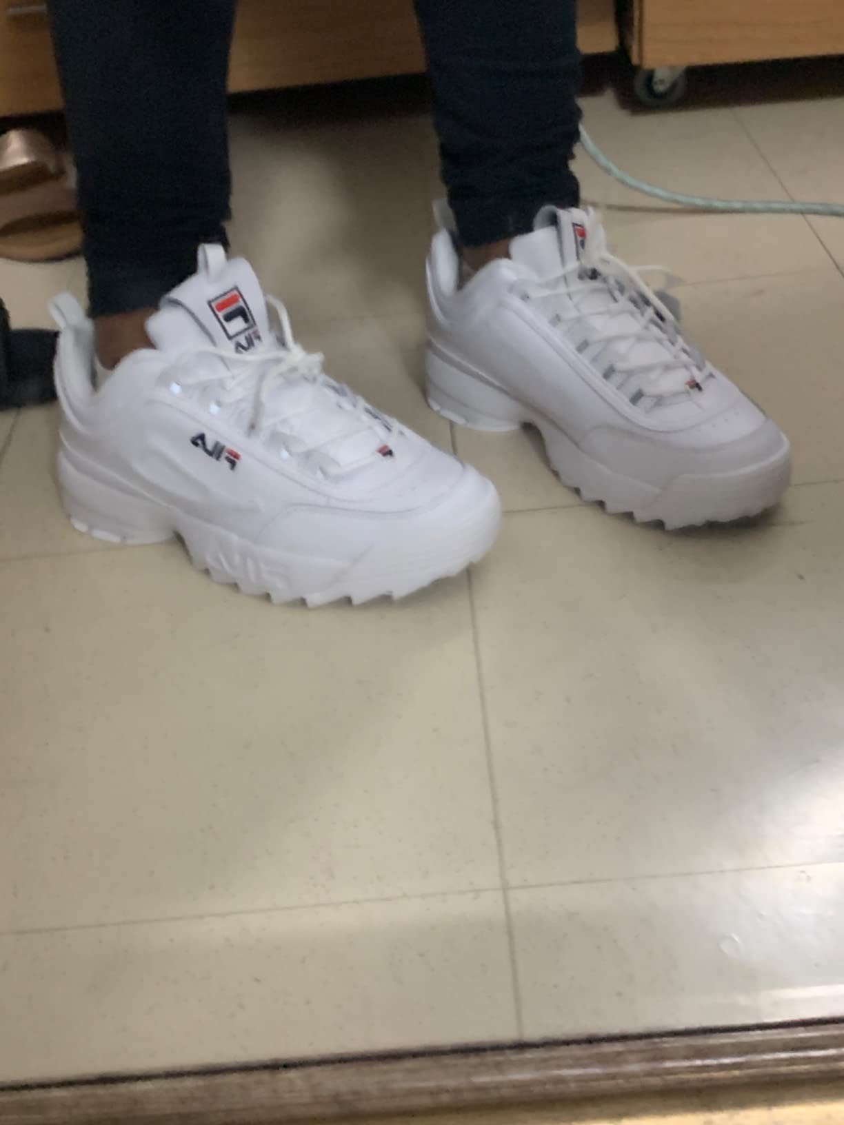 Fila Disruptor II final design and build quality assessment shot