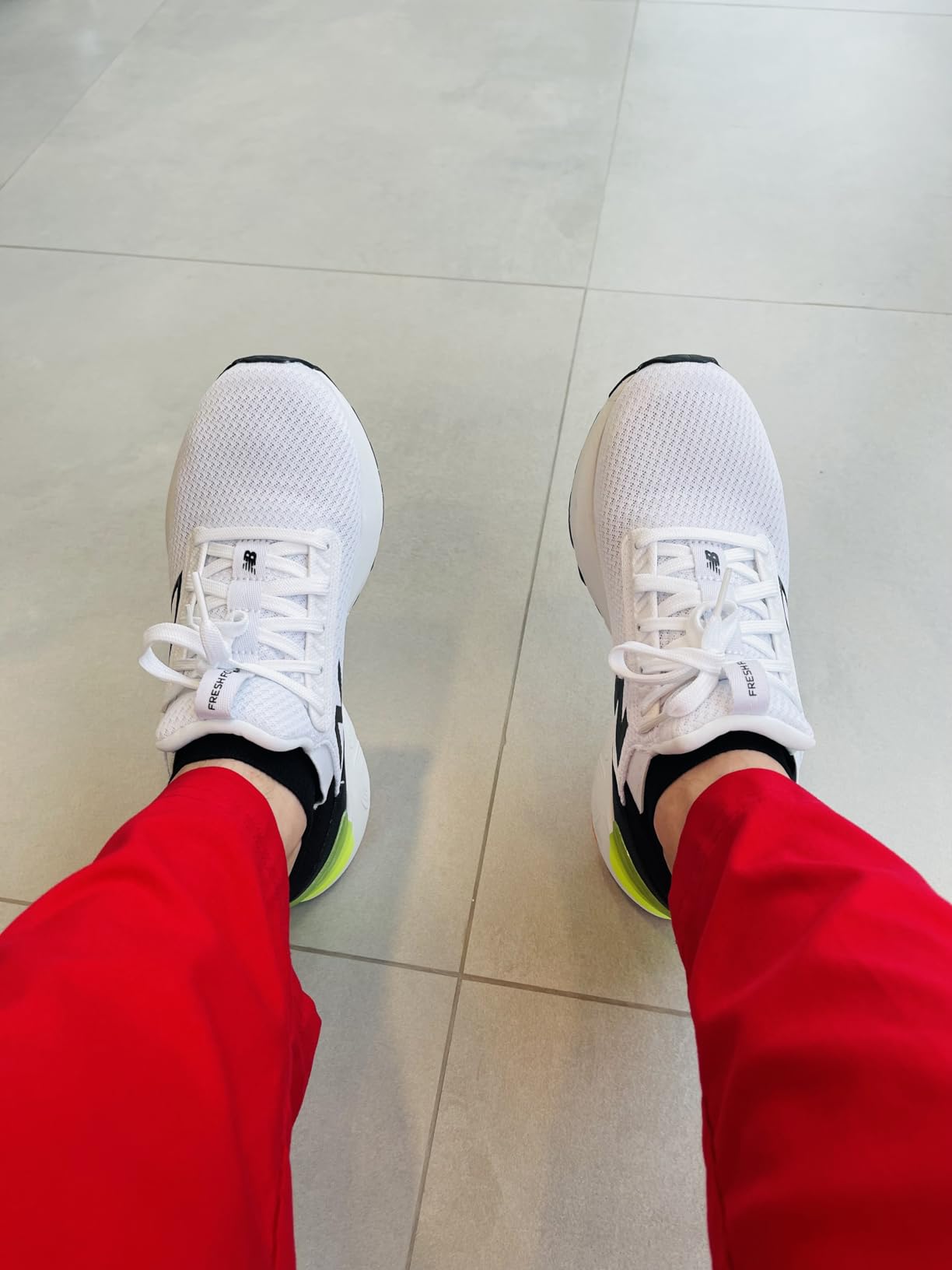 Close-up of New Balance 1440 V1 Fresh Foam X midsole showing cushioning depth and heel clip detail