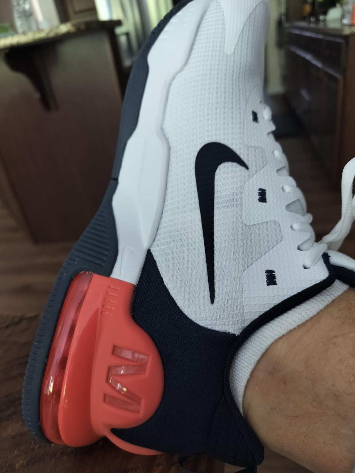Nike Air Max Alpha Trainer 5 on foot during gym training session