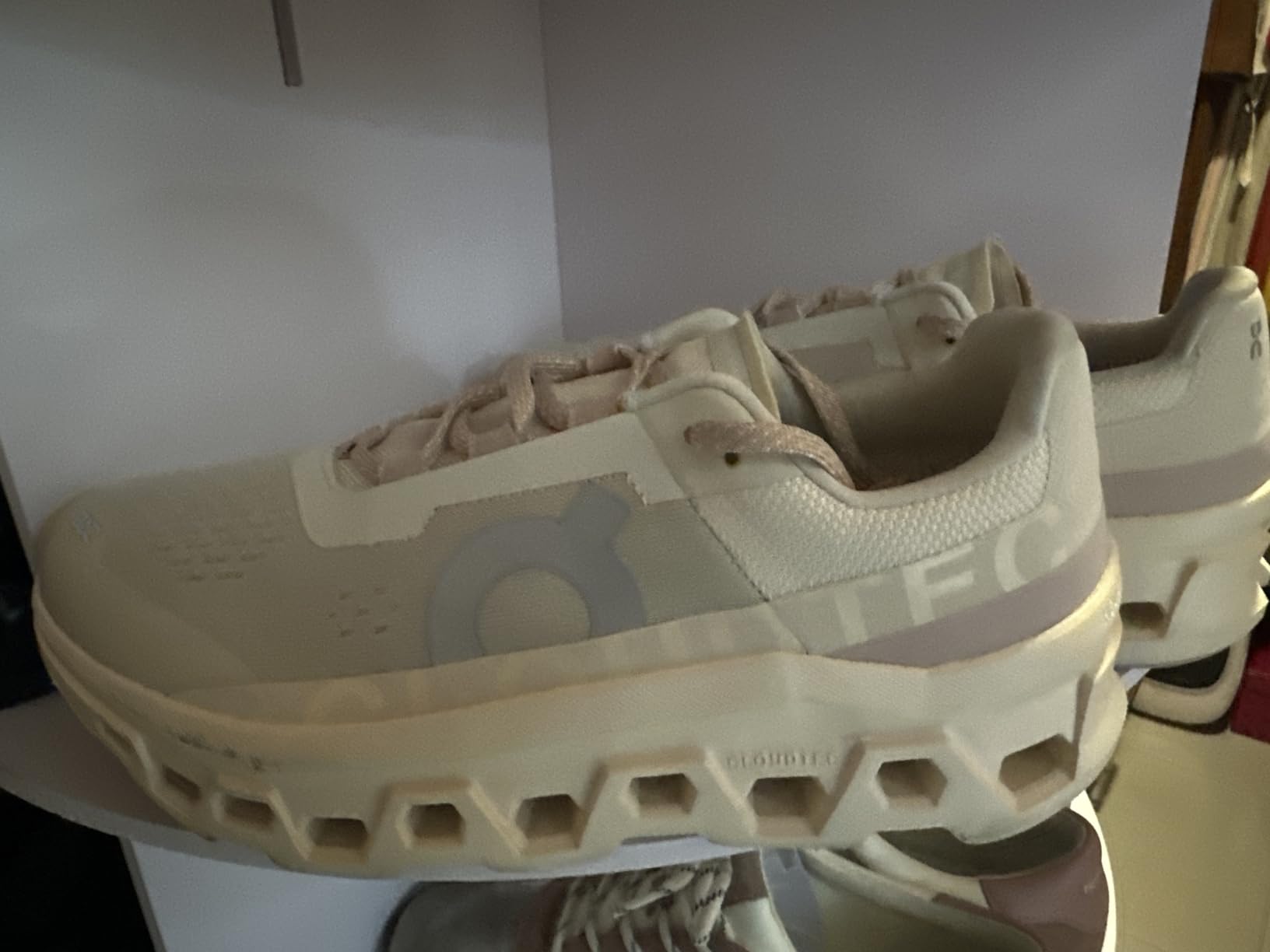 On Cloudmonster side profile showing the CloudTec sole and stack height