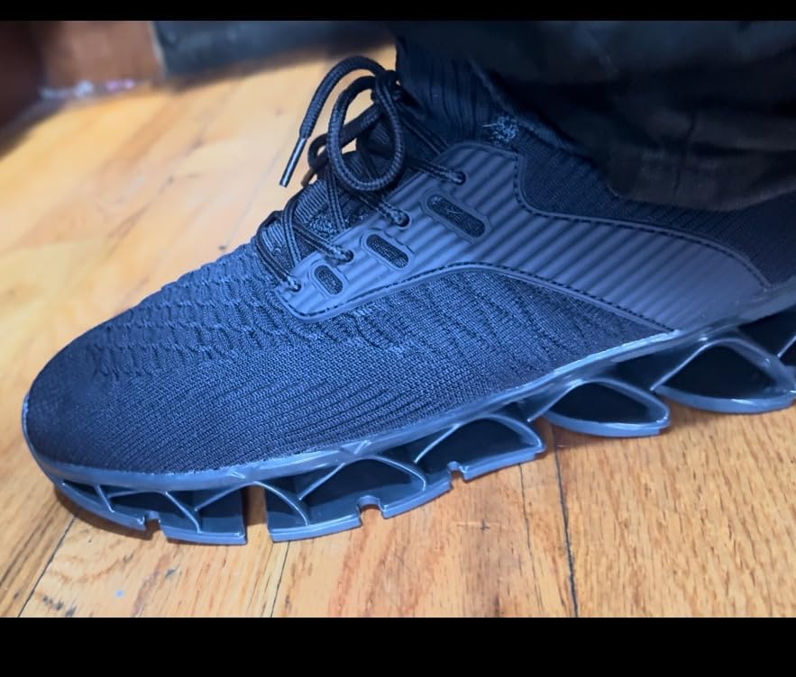Final product shot of Kvovzo Men's Slip-On Blade Walking Shoes showing overall design and value proposition