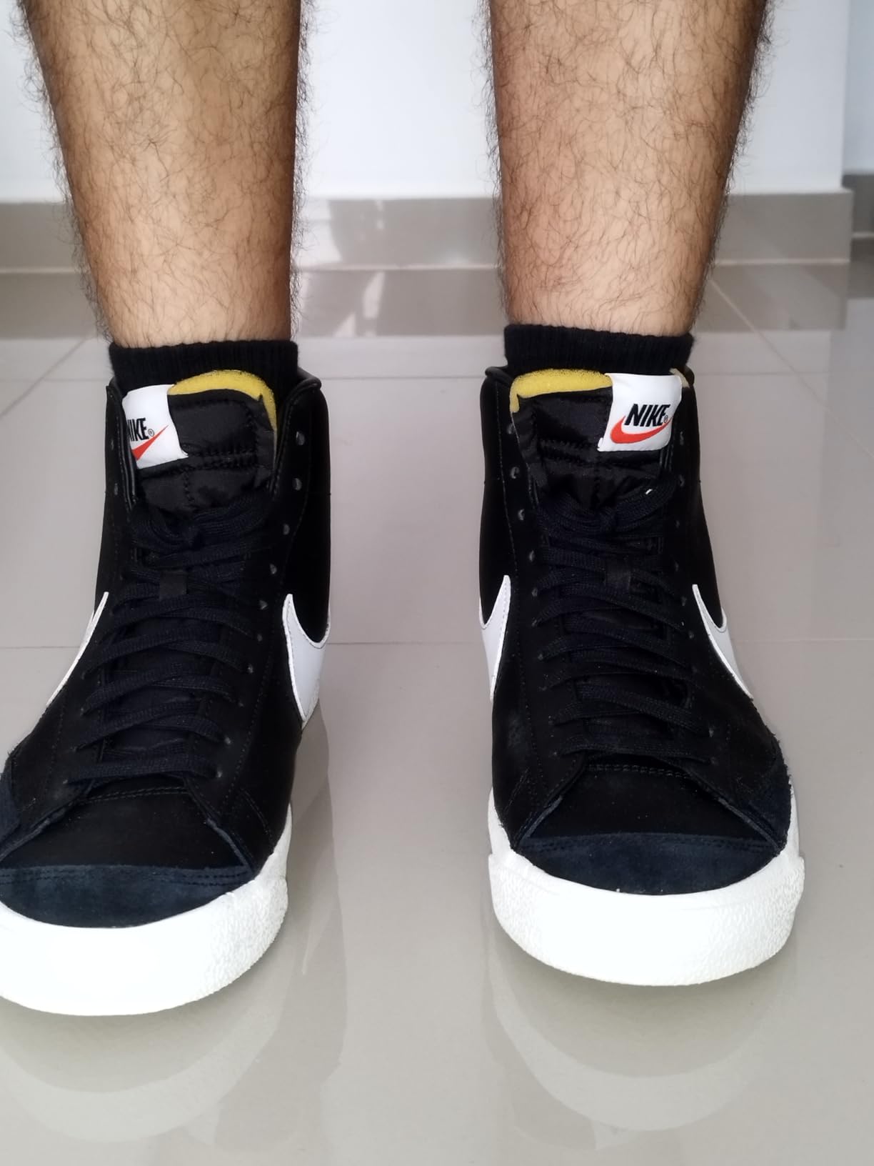 Nike Blazer Mid 77 Jumbo side profile showing narrow toe box and overall silhouette