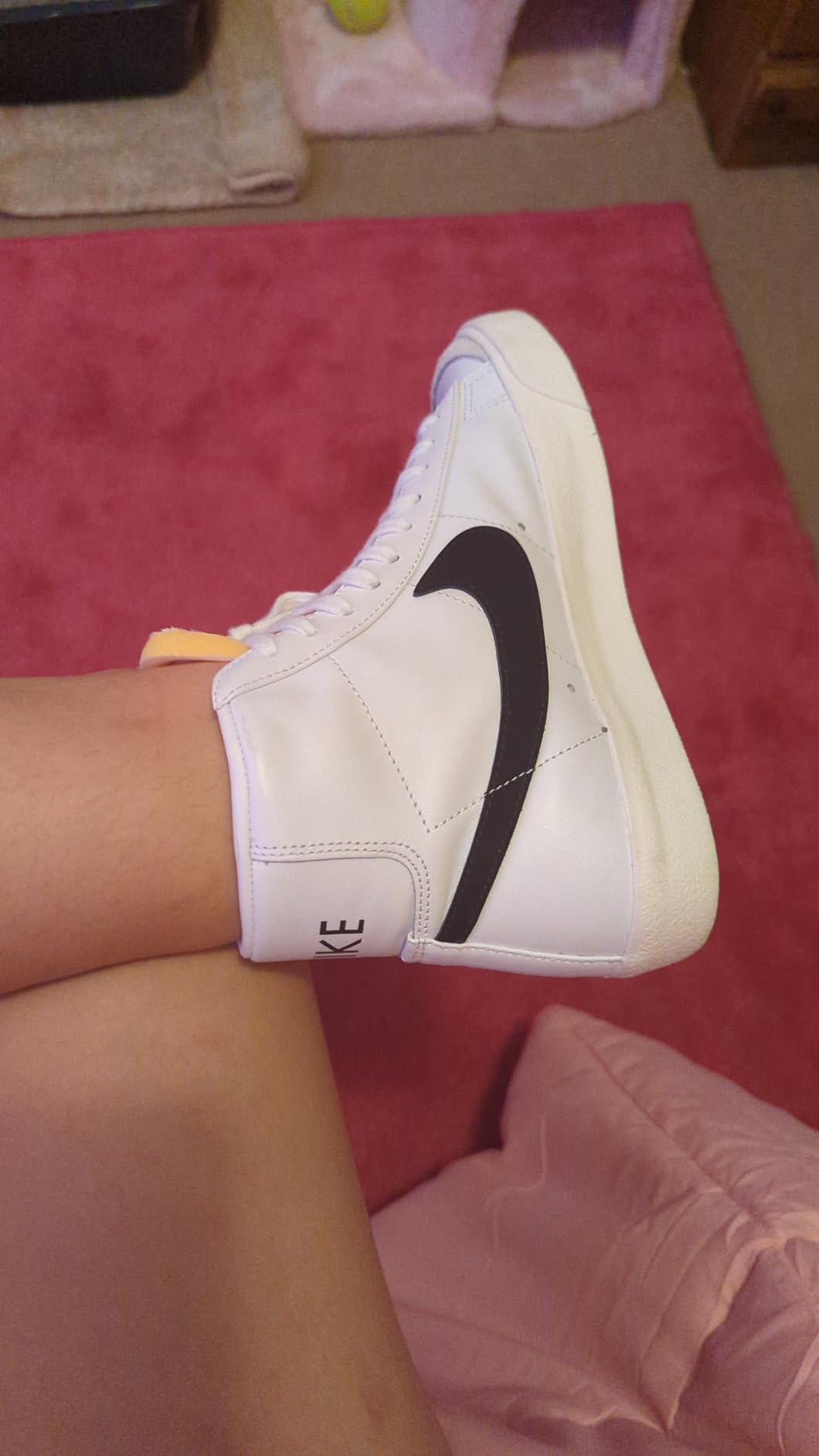 Nike Blazer Mid side profile showing narrow toe box and mid-cut ankle collar height