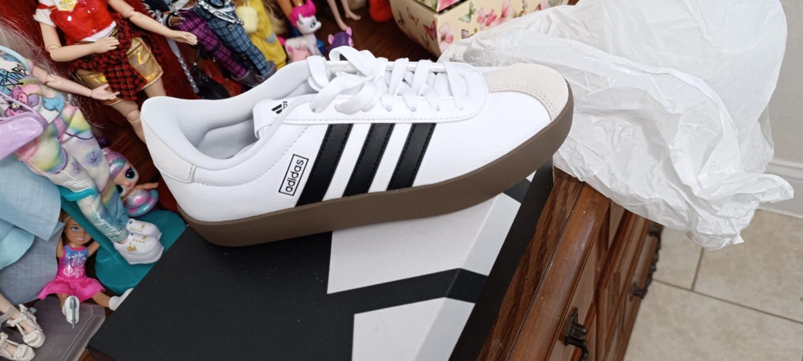 Adidas Women's VL Court 3.0 white sneakers lifestyle casual court style design