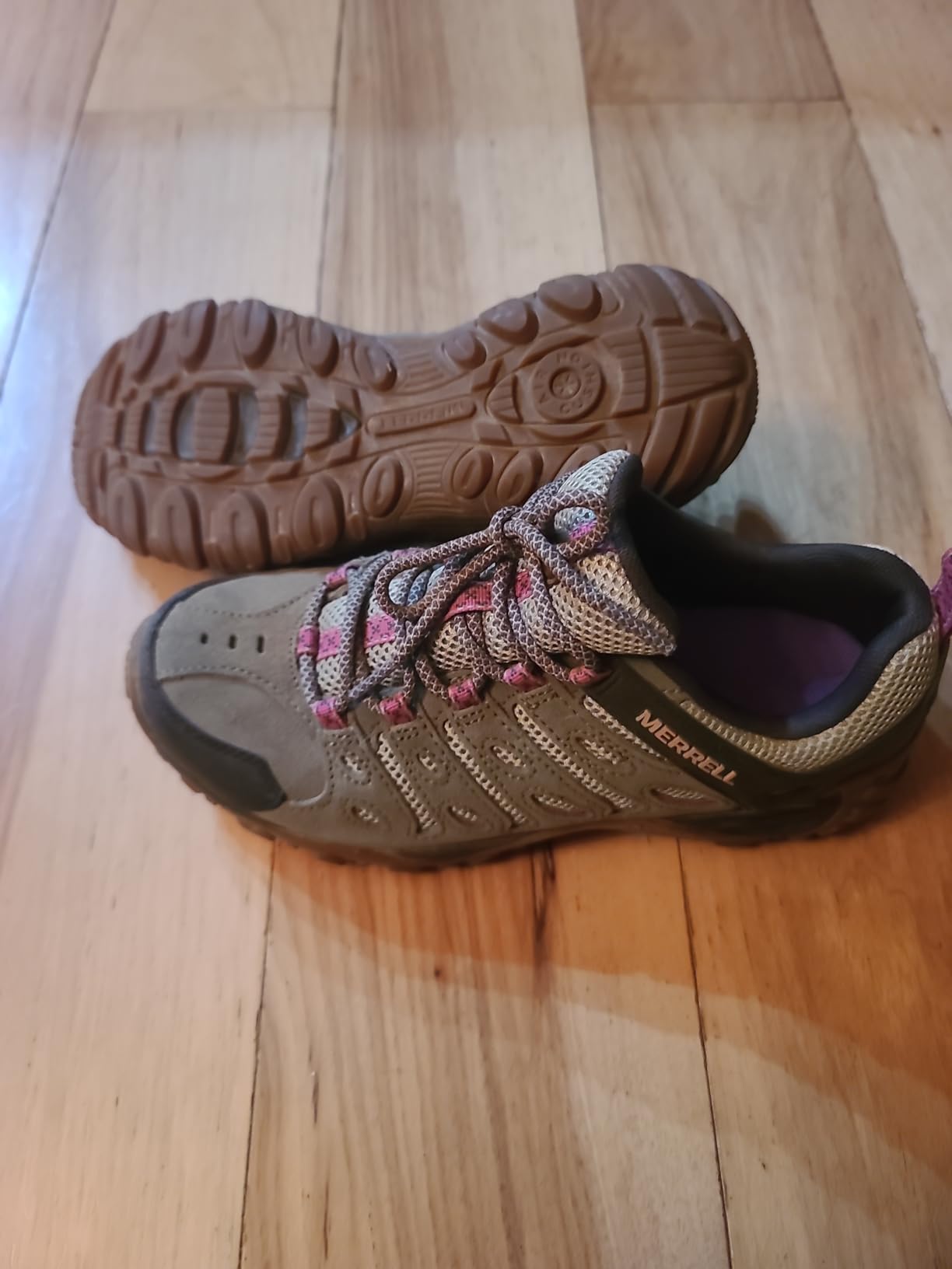 Merrell Women's Crosslander 2 hiking shoe Boulder Peach colorway full view