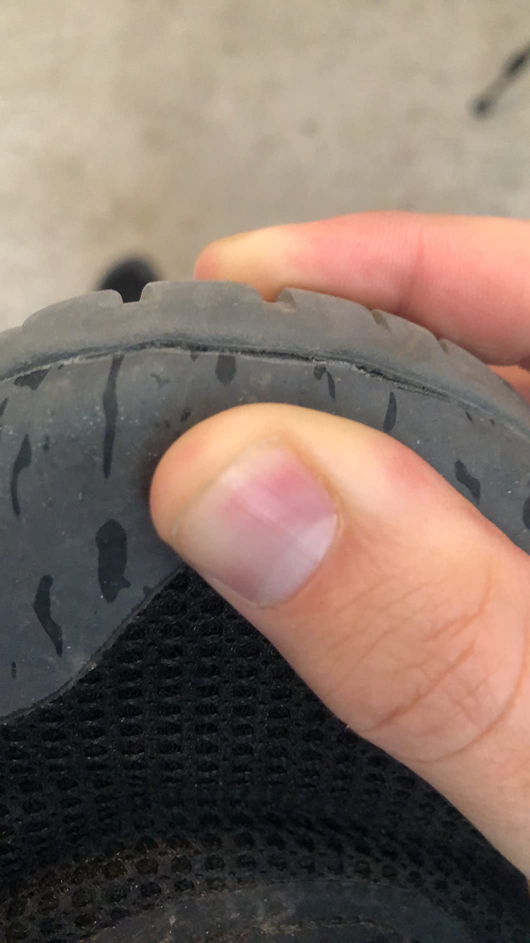 Merrell Trail Glove 5 side profile showing heel collar and ankle construction