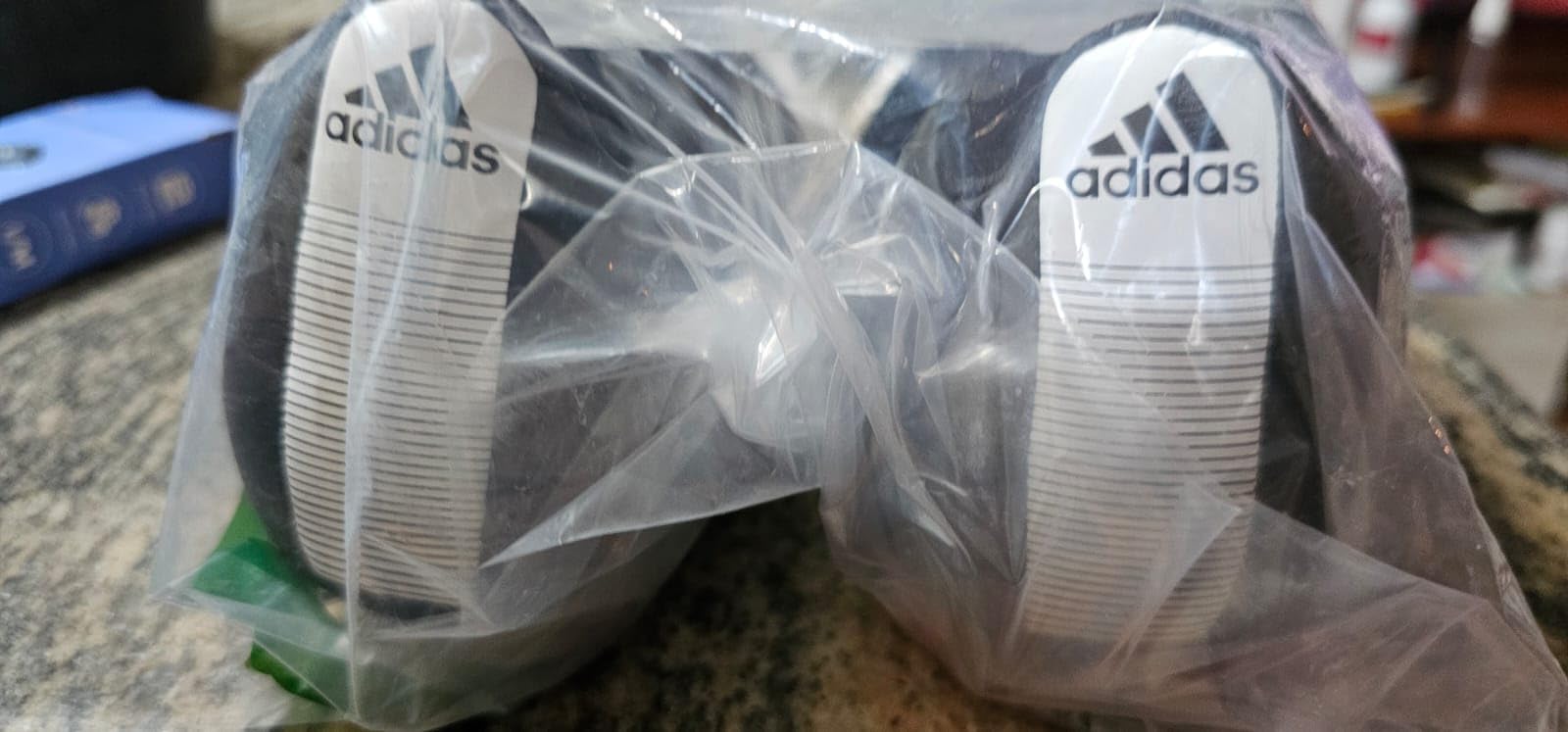 Real customer photo showing Adidas Goletto VII cleats during soccer practice use