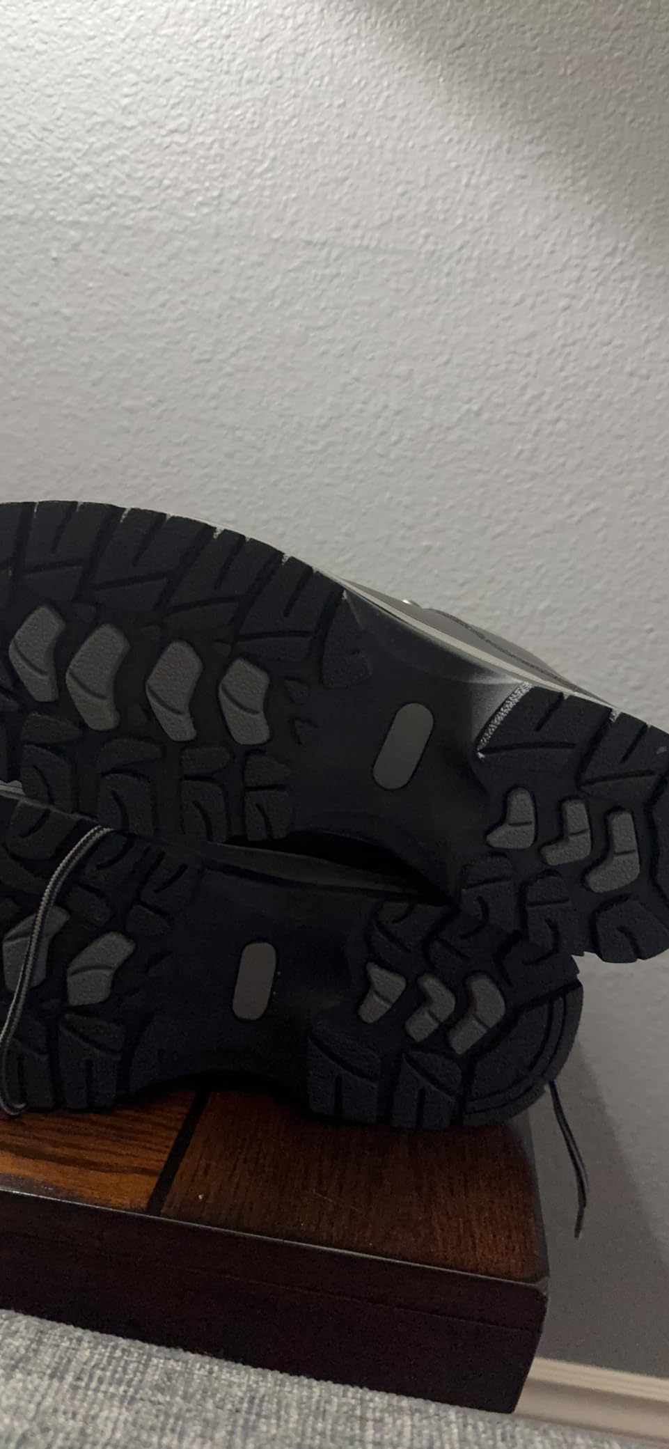 CARENURSE hiking boots field testing on rocky trail terrain showing performance conditions