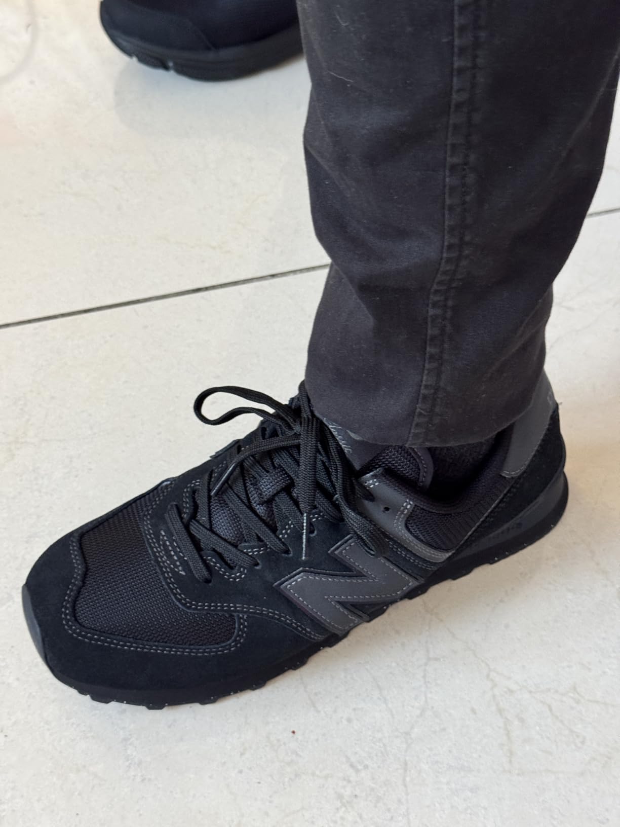 New Balance 574 Core outsole tread pattern showing rubber grip design for everyday walking