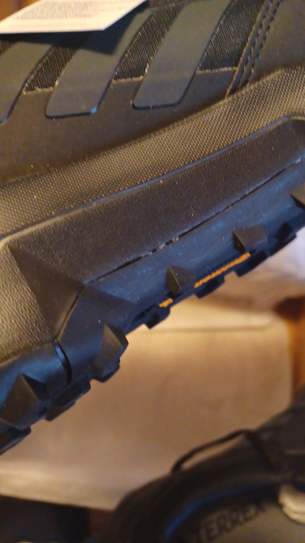 Full product view of Adidas Terrex AX4 Gore-Tex hiking sneaker showing overall proportions and design